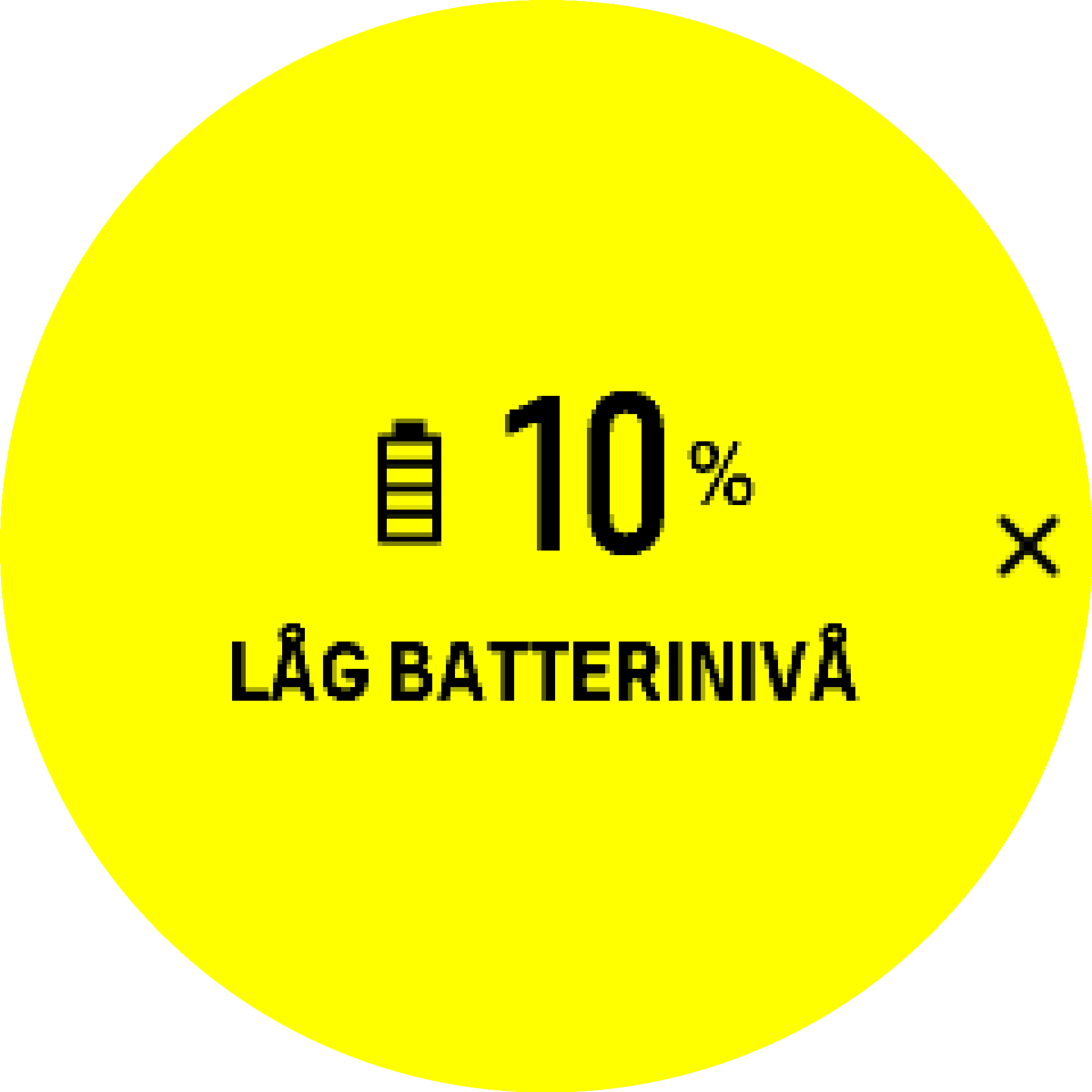 Batterivarning S9PP