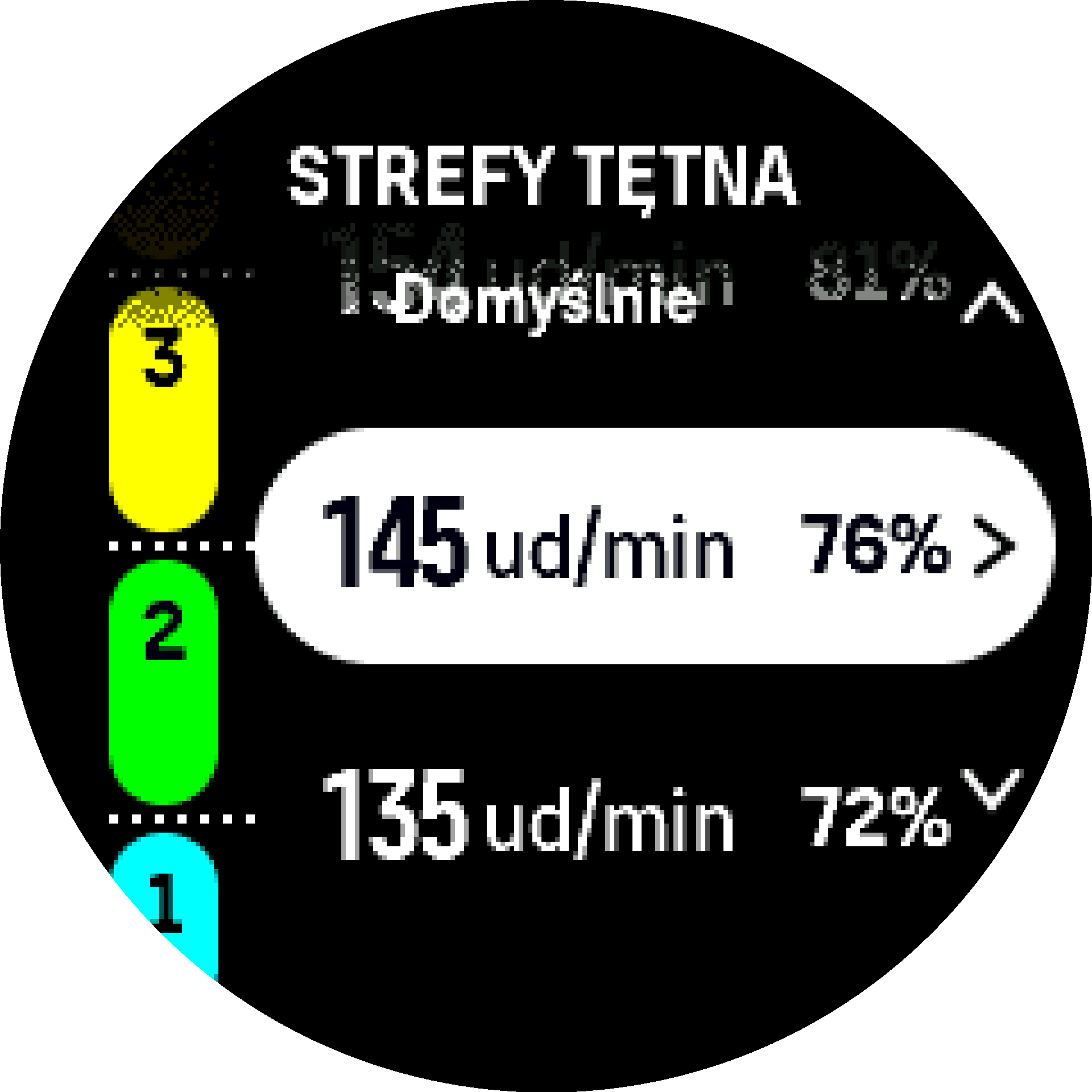 Default HR zone S9PP