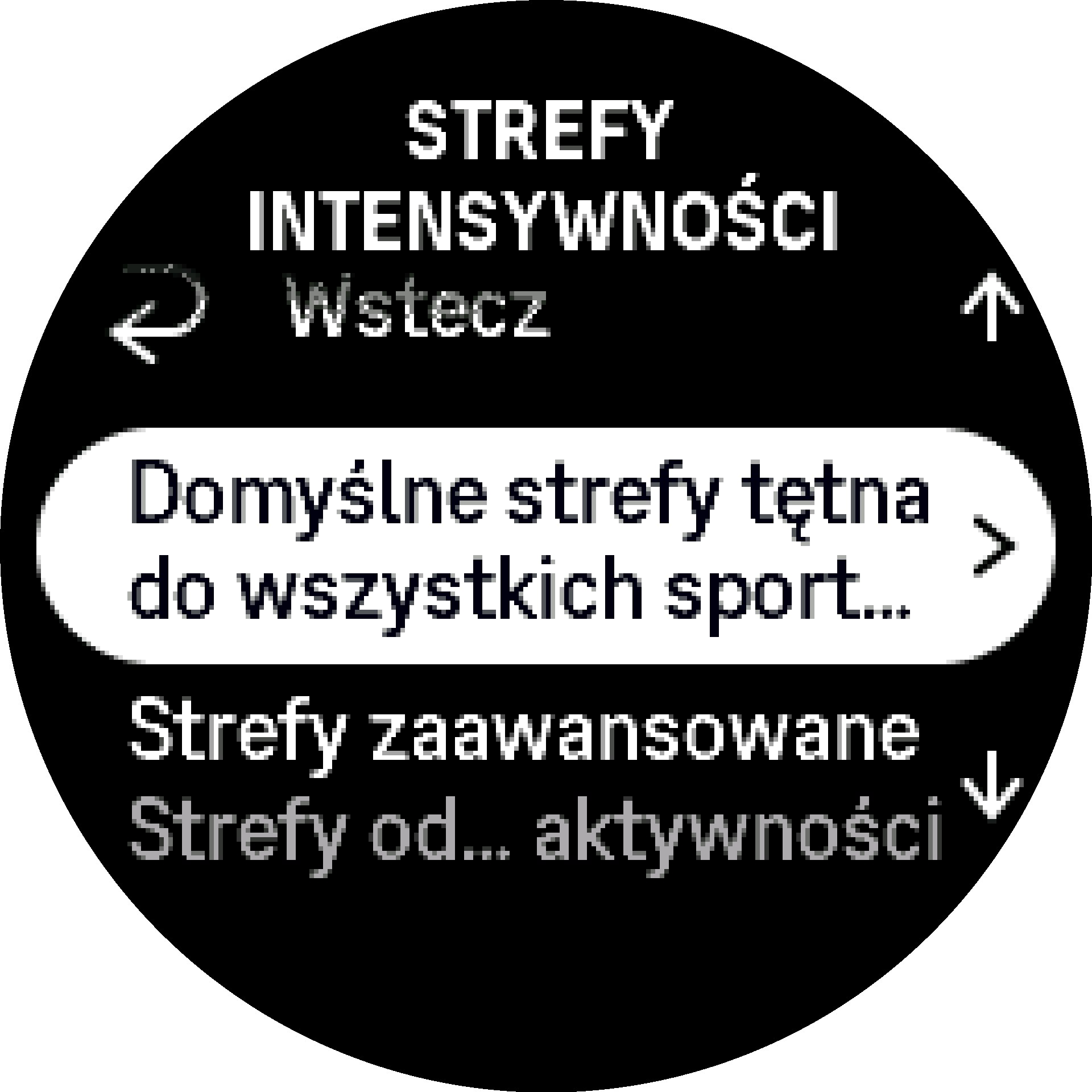 Položka zóny srdcovej frekvencie