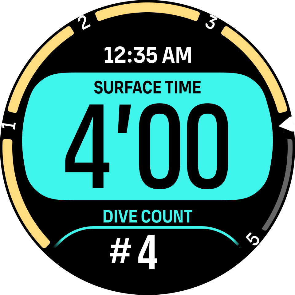 Freedive oppervlakte-alarm