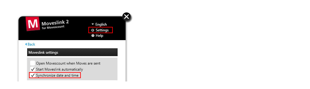 moveslink settings
