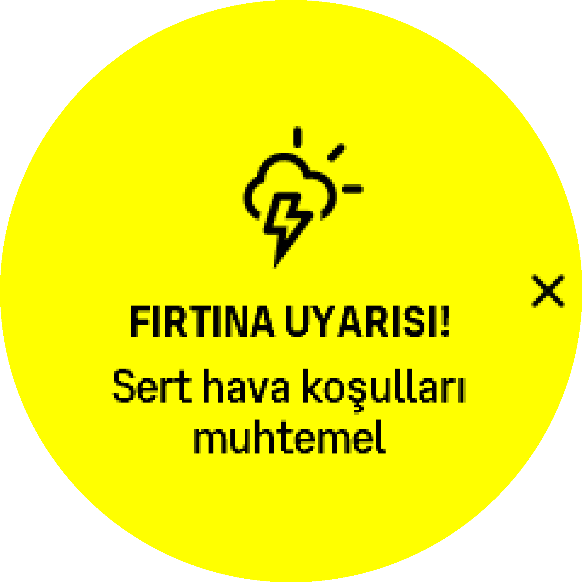 Fırtına alarmı etkinleştirme S9PP