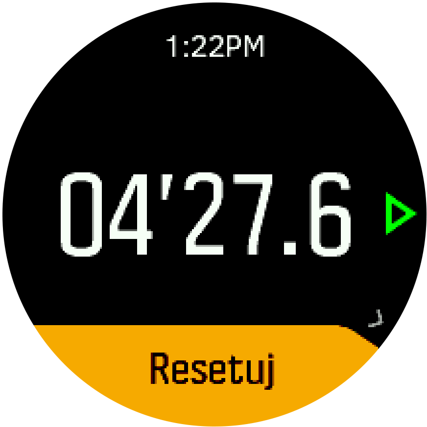 Stopwatch pause resume Trainer