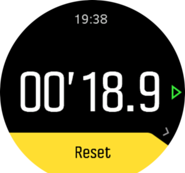 Stopwatch pause resume