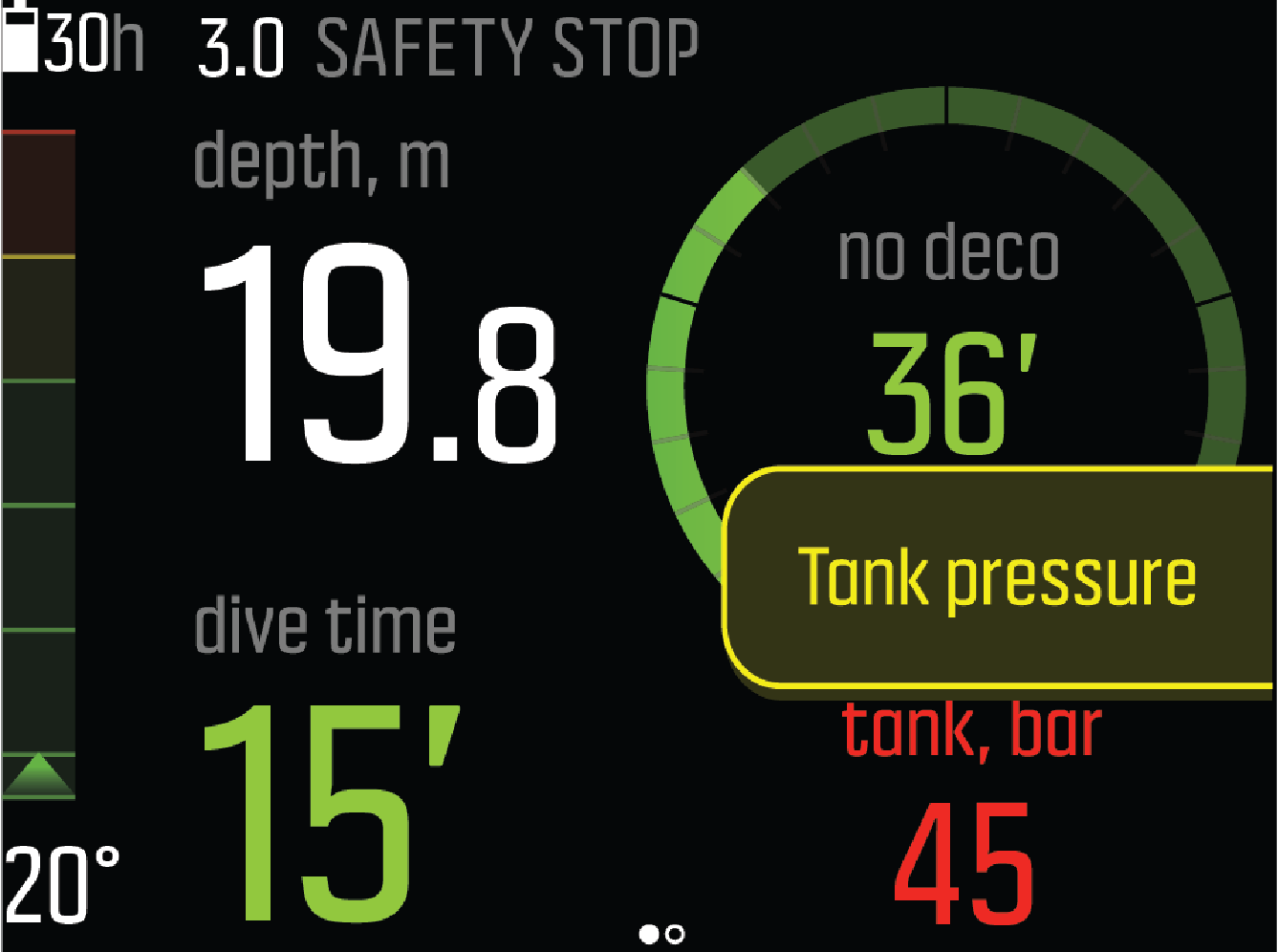 Tank pressure red alarm Eon
