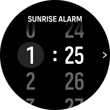 alarm time