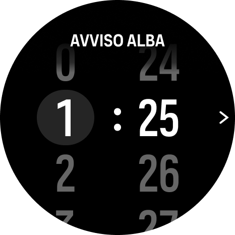 alarm time