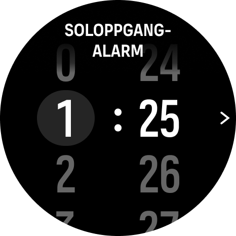 alarm time