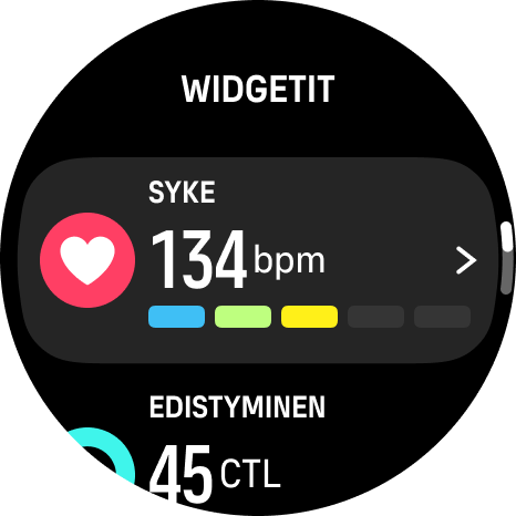 widget list