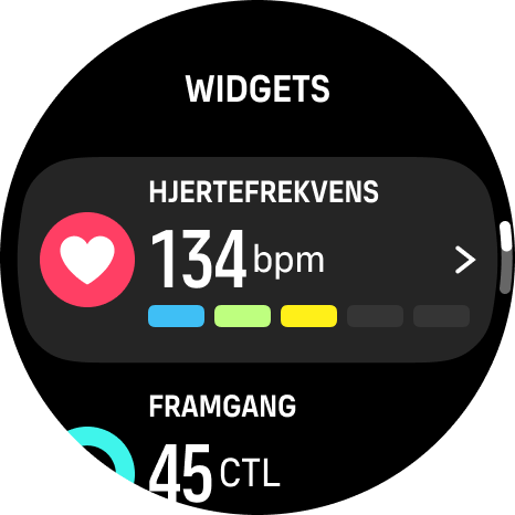 widget list
