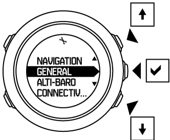 Suunto Traverse Alpha Getting started Adjusting settings