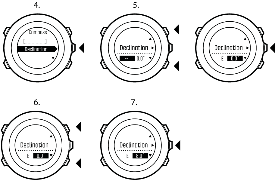 setting declination Ambit3