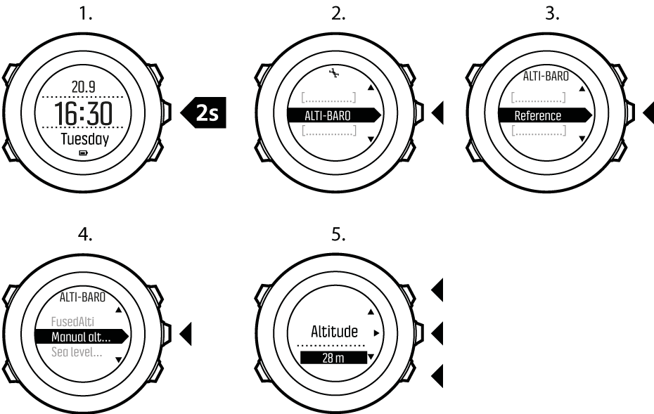 setting reference values Ambit3 Peak