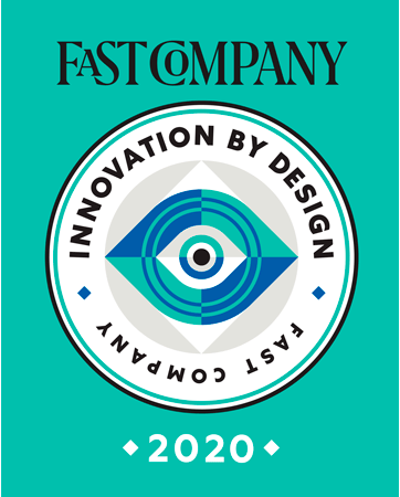 Награда Fast Company, полученная в 2020 г. за инновационный дизайн в категории Wellness