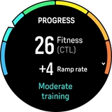 suunto watch progress widget