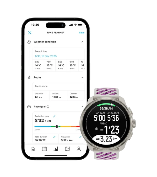 Race planner in Suunto Race 3S