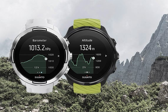 SUUNTO 9 baro 高度計、気圧計付きモデル