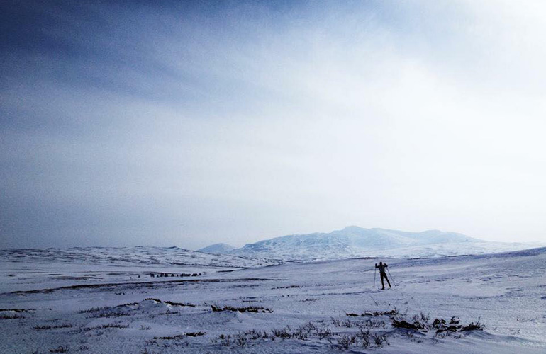 Skiing on Jämtlands Mountains, Sweden