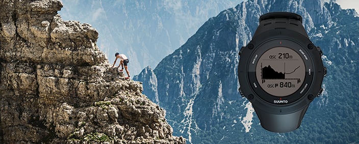 Real-time route altitude profile navigation to Suunto Ambit3 Peak