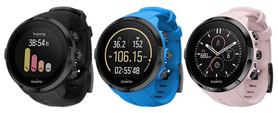 Spartan Sport Wrist HR Uhren gibt es in drei verschiedenen Farben