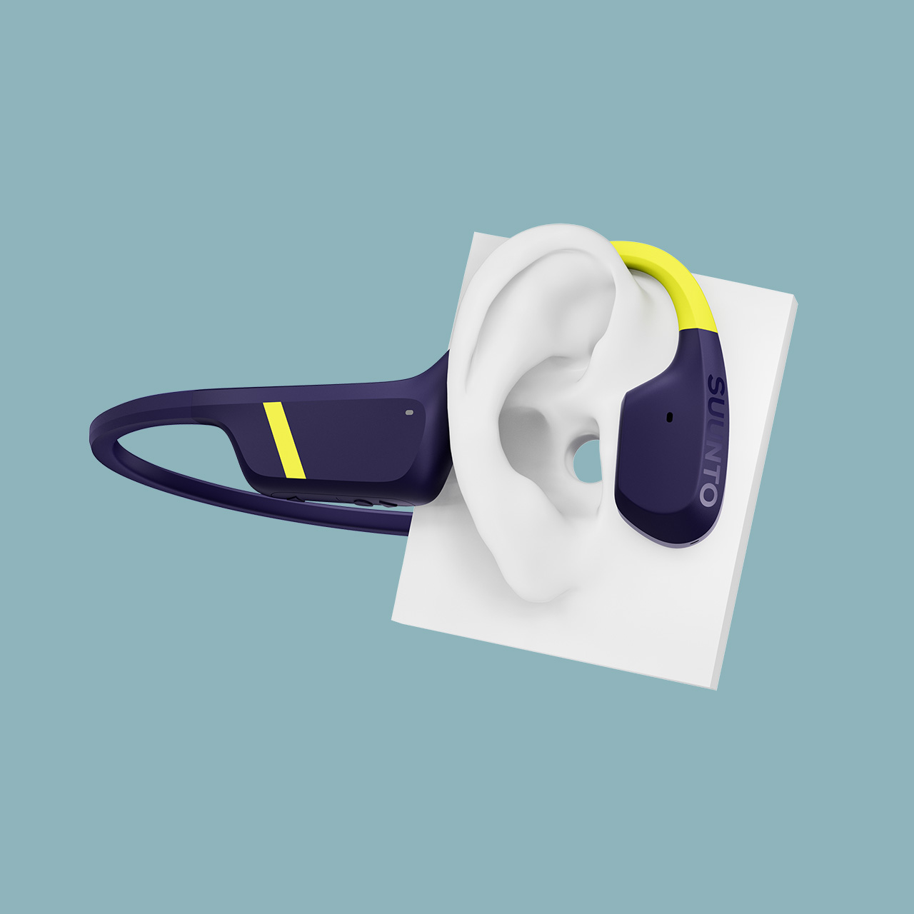 Suunto Aqua Lime Blue Headphones | Durable Bone Conduction Audio