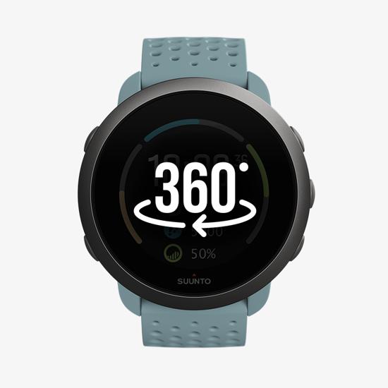 Suunto 3 Slate Grey Compact Sports Watch For Health And Wellbeing