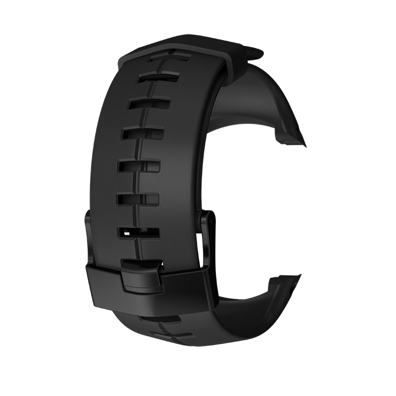 Suunto DX black silicone with black buckle strap kit