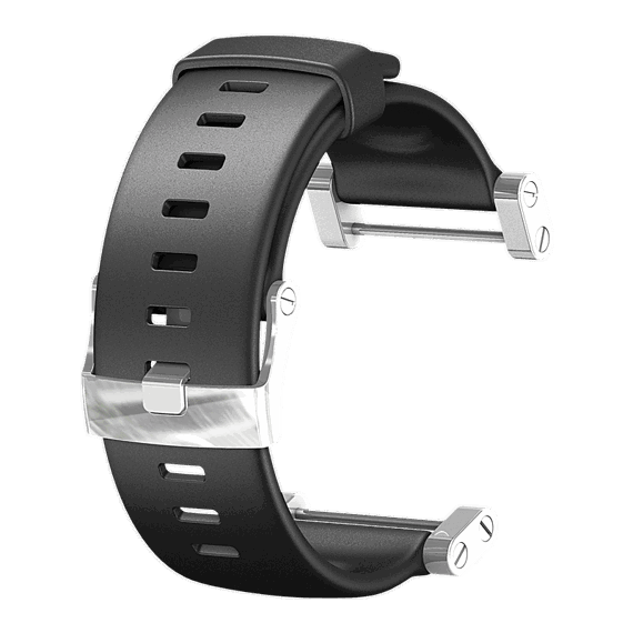 suunto core all black light elastomer strap