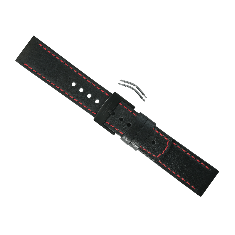 Elementum Terra Black Red Leather Strap Kit Strap for Elementums