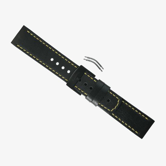 Elementum Terra Black Yellow Leather Strap Kit Strap for Elementum