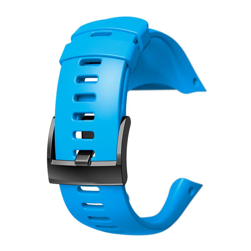 Trágico De ninguna manera Paseo Correa de silicona azul para el reloj Suunto Spartan Trainer Wrist HR