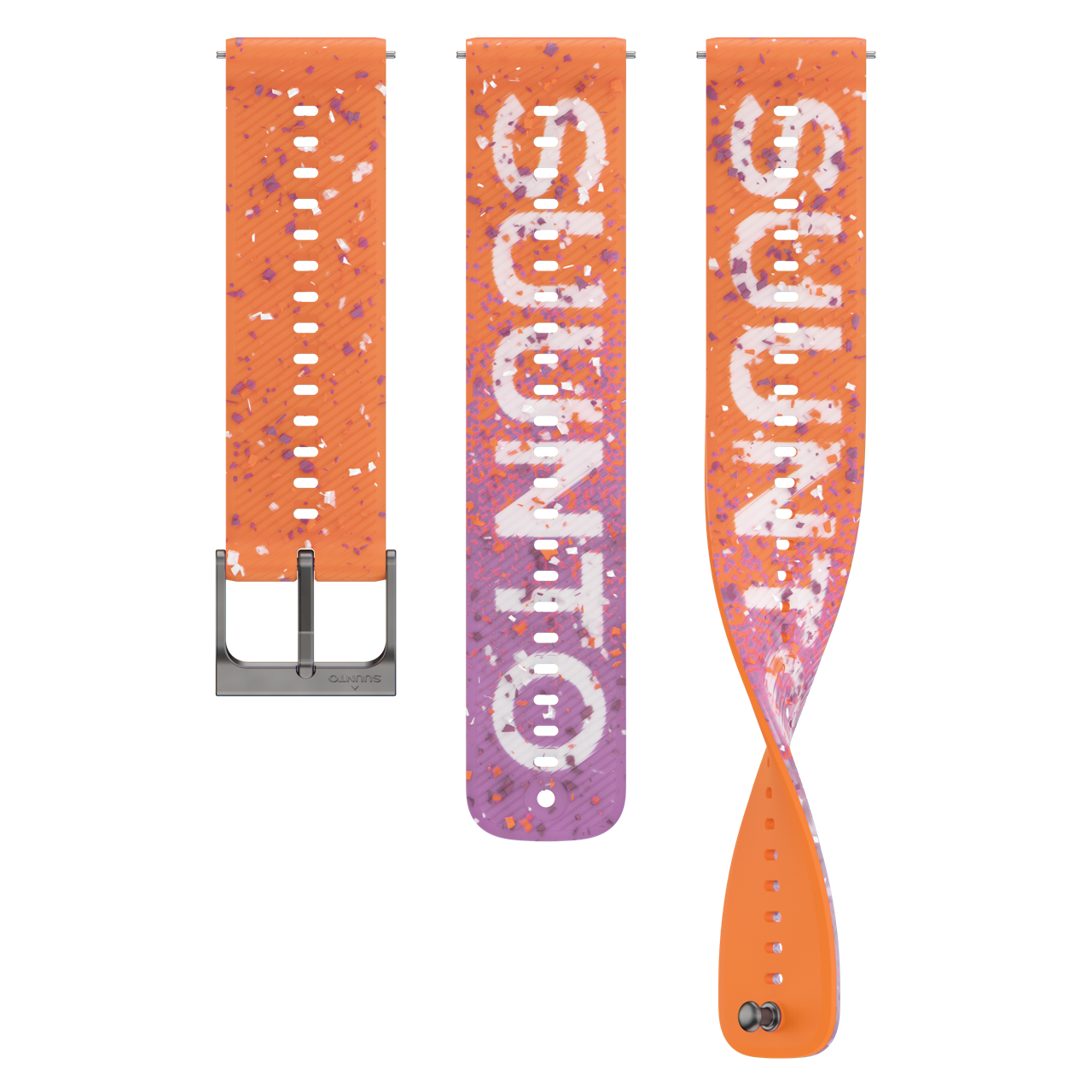Suunto 22mm Athletic 6 Silicone Strap Power Orange S+M​