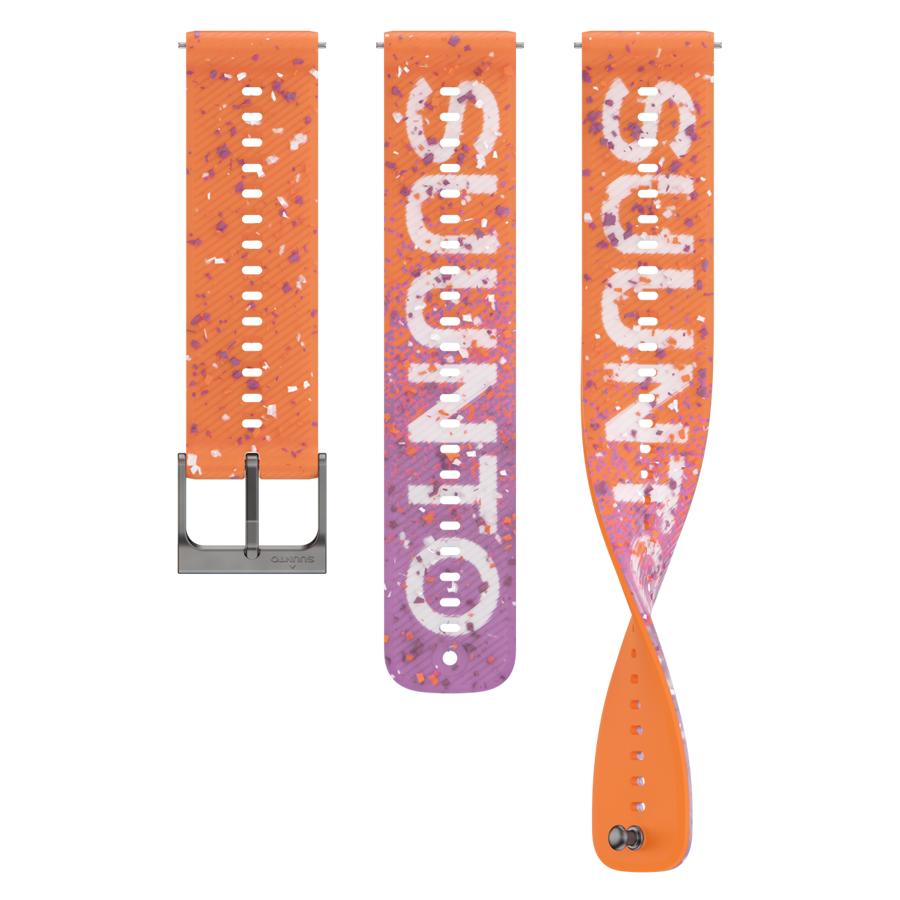 Suunto 22mm Athletic 6 Silicone Strap Power Orange S M