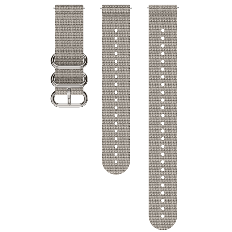 Correa textil Suunto Explore 1 de 22 mm en color Sand Gray, talla M+L