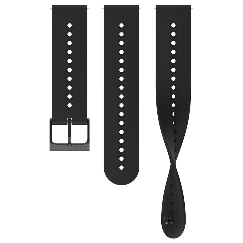 Suunto 22mm Urban 4 Silicone Strap All Black S M
