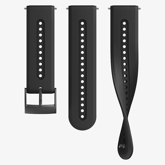 Suunto 24mm Athletic 7 Silicone Strap Charcoal Black Size S M