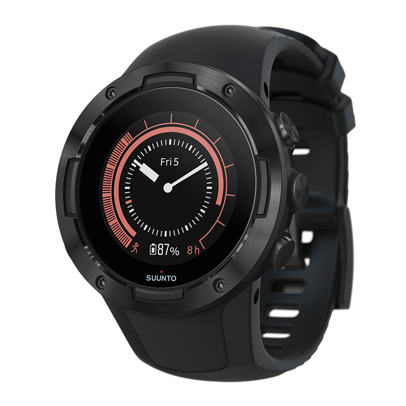 all black metal watch