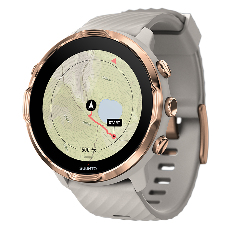 Suunto 7 Sandstone Rosegold - Versatile GPS sports watch and smart 