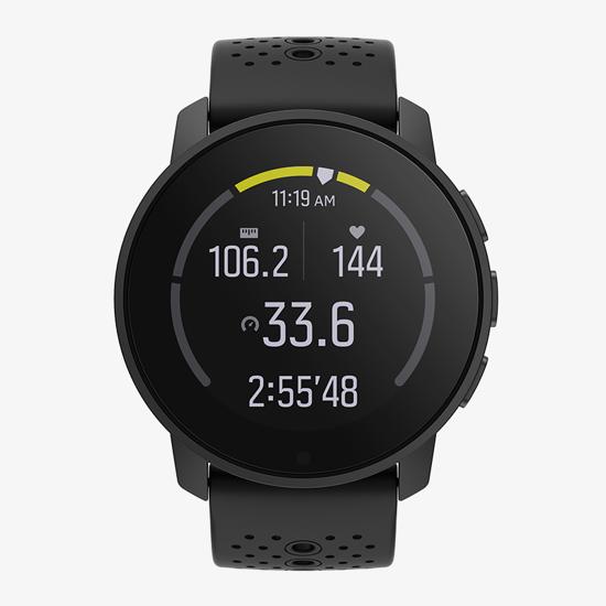 Suunto 9 Peak All Black cycling exercise view
