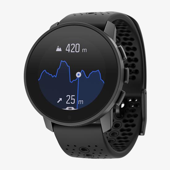 Suunto 9 Peak All Black - Ultra thin, small, tough GPS sports watch