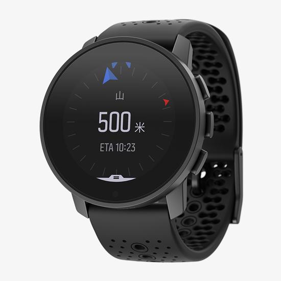Suunto 9 Peak All Black ZH - Ultra thin, small, tough GPS sports watch
