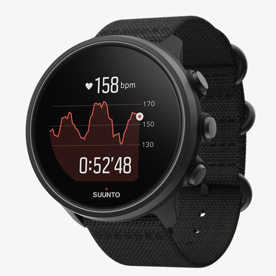 Suunto 9 Baro Charcoal Black Titanium - 高耐久性GPSウォッチ