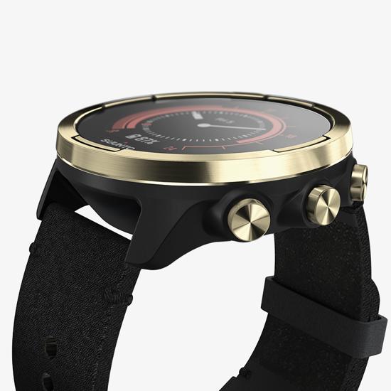 Suunto 9 Baro Gold Leather Gps Sports Watch With A Long Battery Life