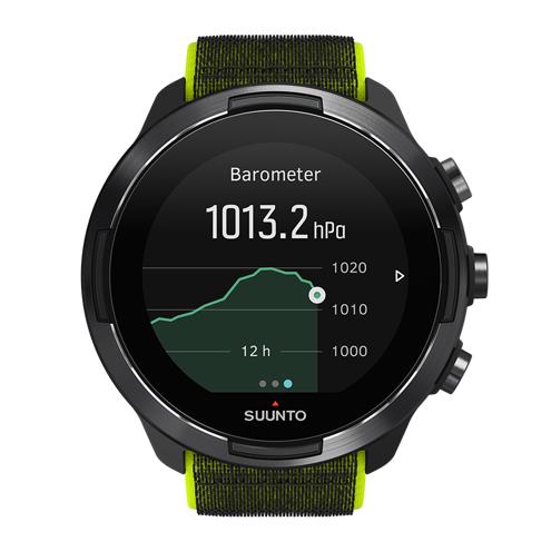 Suunto 9 Baro Lime - Reloj GPS deportivo con batería de larga duración