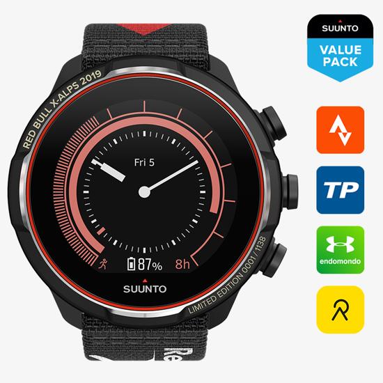 Suunto 9 Baro Titanium Red Bull X Alps Limited Edition Gps Sports Watch With A Long Battery Life