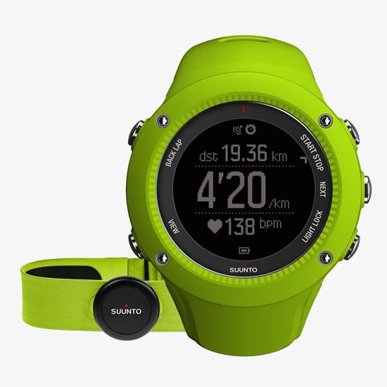 Suunto Ambit3 Run Lime HR Smart GPS watch for running