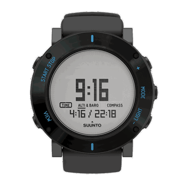 Suunto Core Black Silicone Strap For all Core models