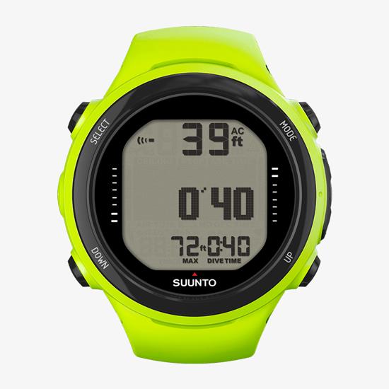 Suunto D4i Novo Lime - 腕時計サイズのダイブコンピュータ