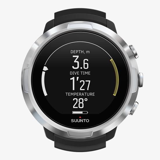 Suunto D5 Black dive computer with color screen and exchangeable