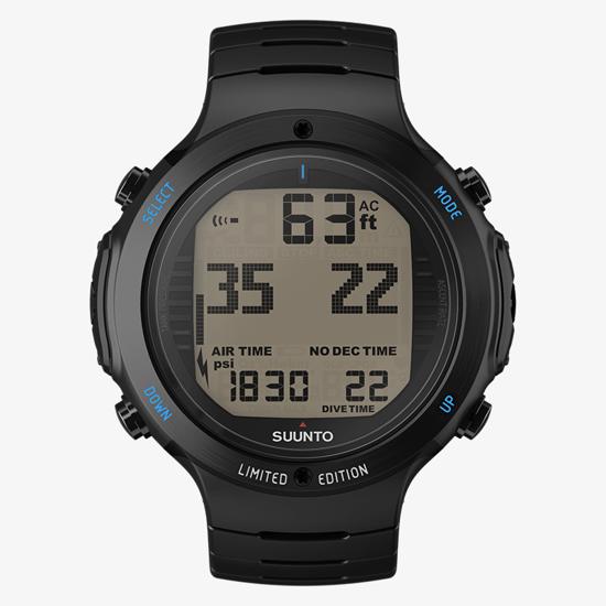 Suunto D6i Novo All Black Steel Robust dive computer with 3D